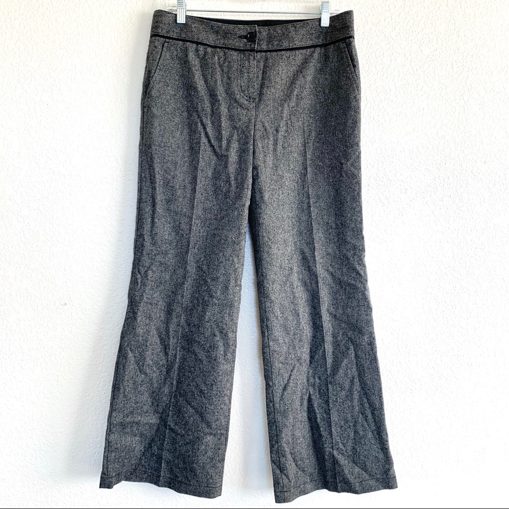 Marks and Spencer Gray Wool Wide Leg Trousers